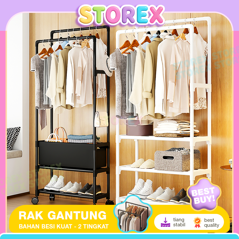 Jual Storex Stand Hanger Gantungan Baju Gawangan Baju Gantungan Pakaian ...