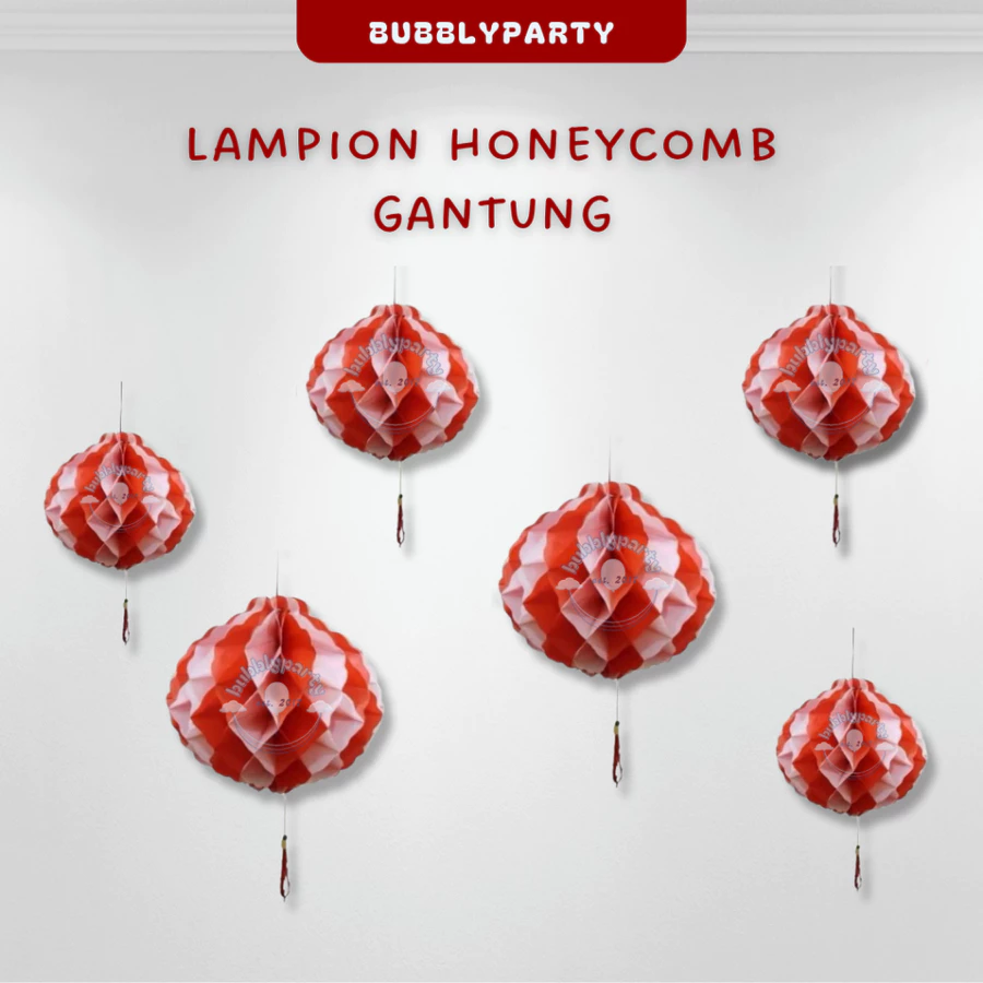 Lampion Gantung Merah Putih 