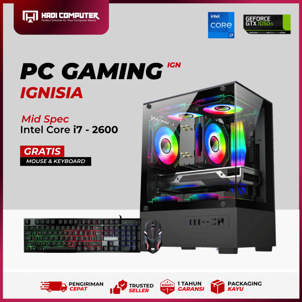 Jual Pc Gaming Mid End Intel Core i7 VGA RX 580 RAM 16 GB SSD 256 ...