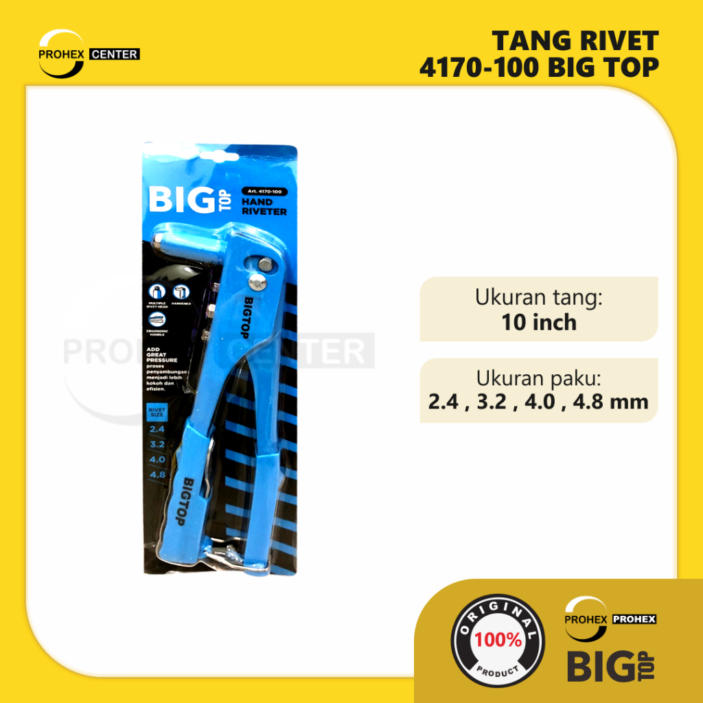 Jual BIG TOP 4170-100 Tang Rivet 10
