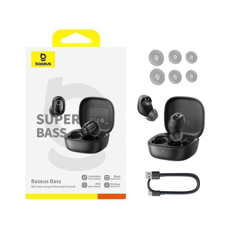 Jual BASEUS TWS Mini Bass BD1 Comfortable Design 35H True Wireless ...