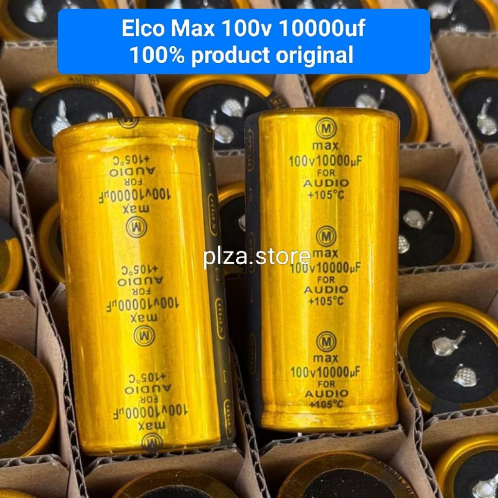 Jual Elco 100v 10000uf Max gold product original for audio elko 100volt ...