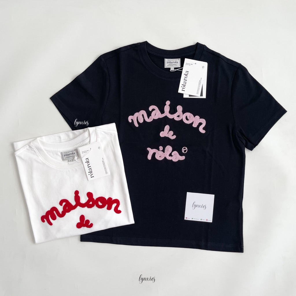 Jual [Ready Stock] ROLAROLA MAISON DE ROLA EMBROIDERY T-SHIRT | Shopee ...