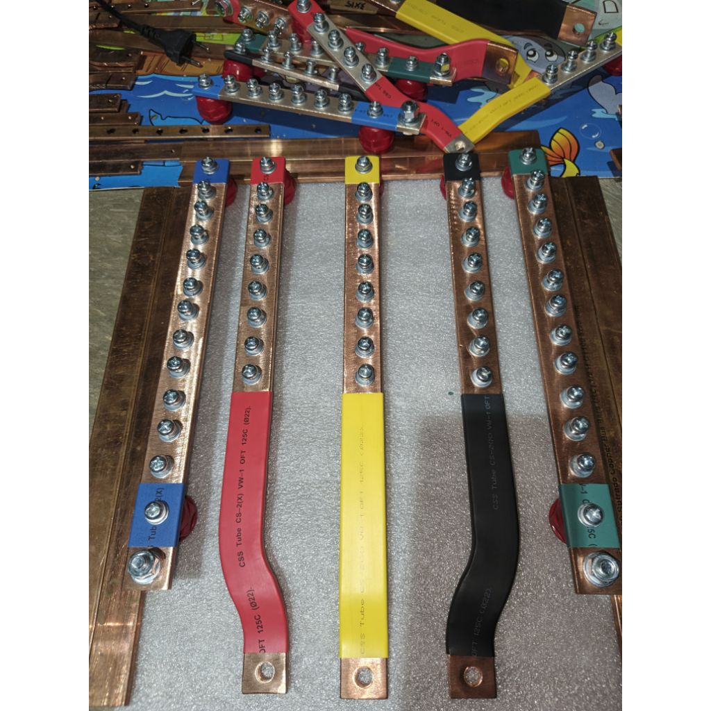 Jual BUSBAR 5×25 RSTN + GROUND PANJANG 35 CM UNTUK MCCB 250A | Shopee ...