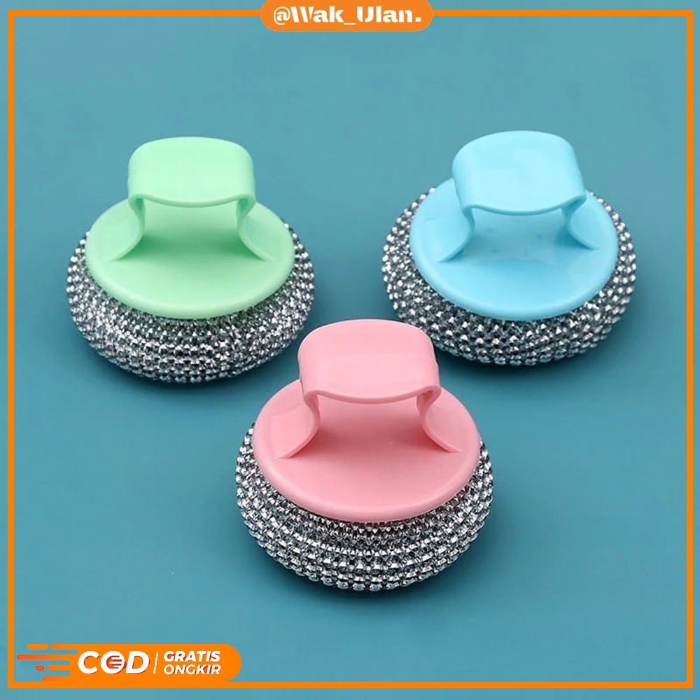 Jual Spon Spons Kawat Cuci Piring Stainless Steel besi Sponge Dapur ...