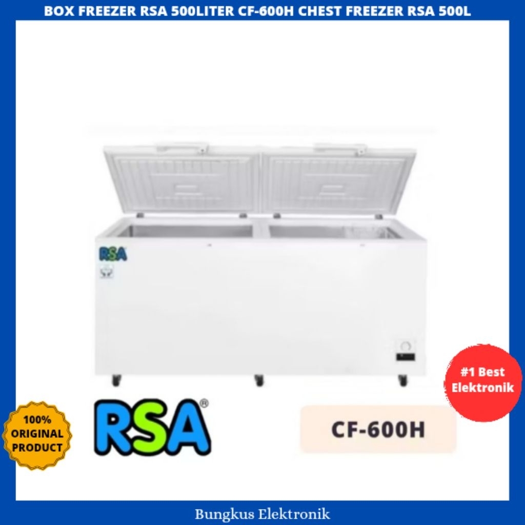 Jual BOX FREEZER RSA 500LITER CF-600H CHEST FREEZER RSA 500L | Shopee ...