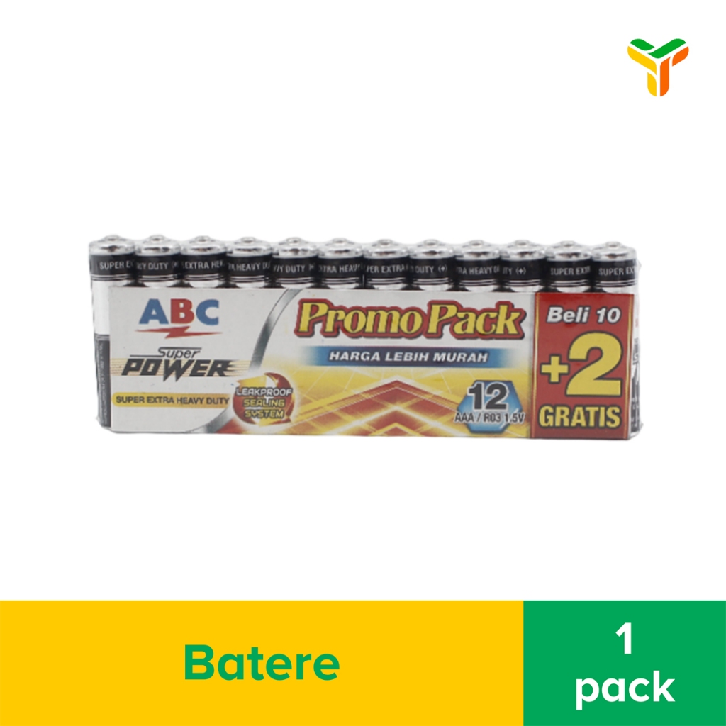 Jual Baterai Abc Spesial Super Power R03 Tp 12S | Shopee Indonesia