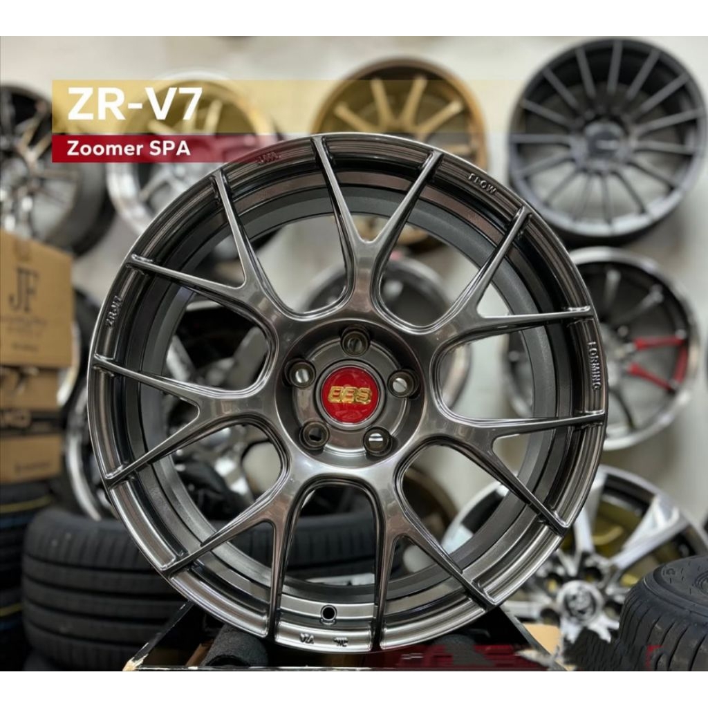 Jual velg mobil ring 18 BBS V7 PCD 5X108 velg racing R18 velg mobil ...
