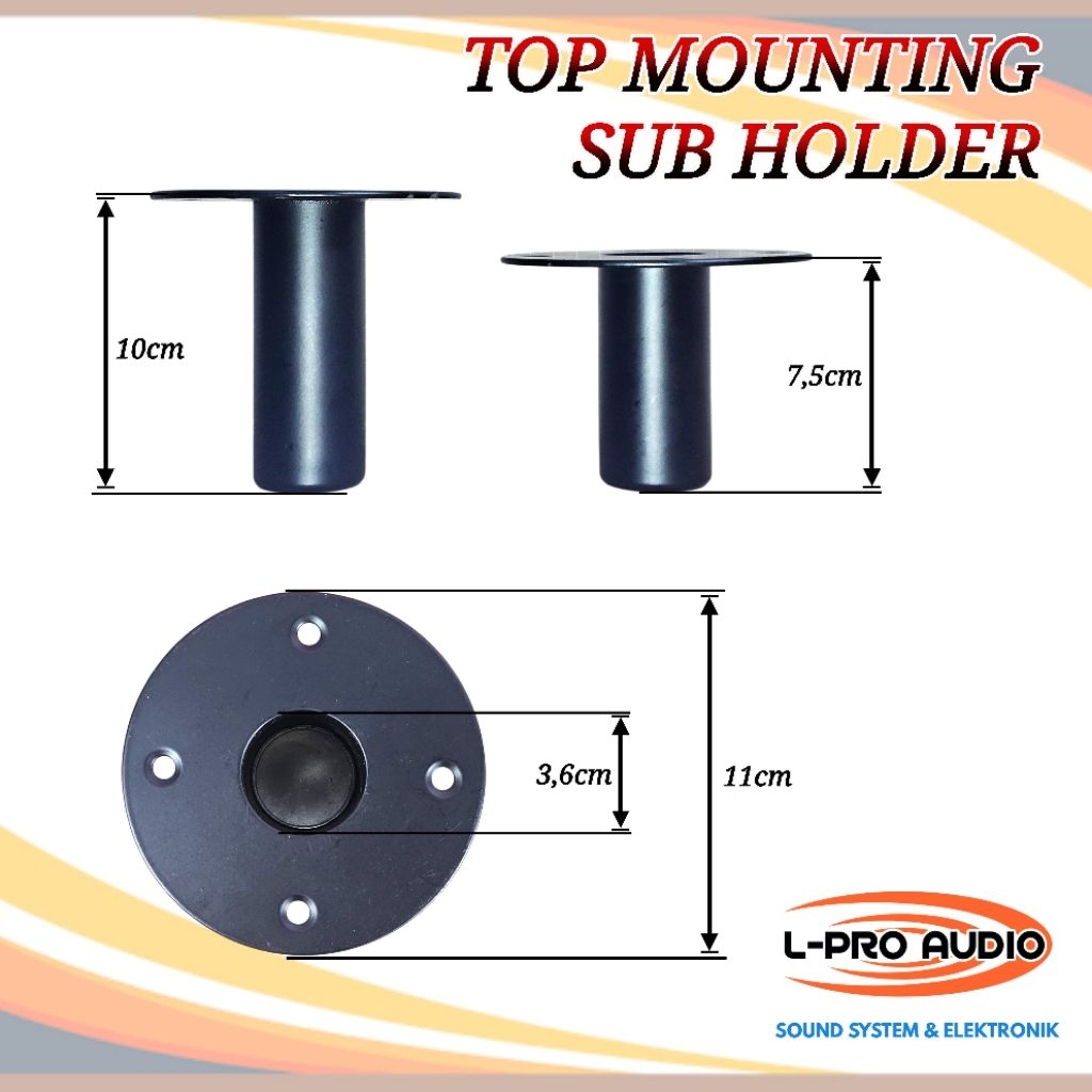 Jual Top Mounting Dudukan Speaker stoper dudukan stand sub | Shopee ...