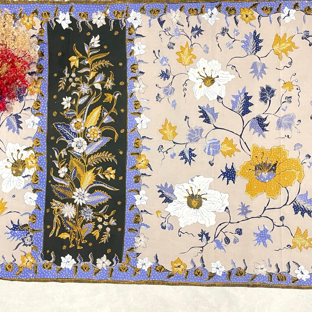 Jual kain batik tulis katun halus motif sarung pangko bunga labu trusmi ...