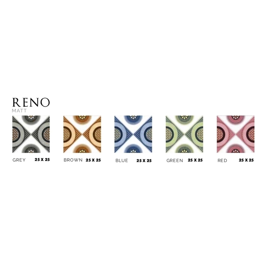 Jual KERAMIK MEREK ASIA TILE TYPE RENO GREY RENO BROWN RENO BLUE RENO ...
