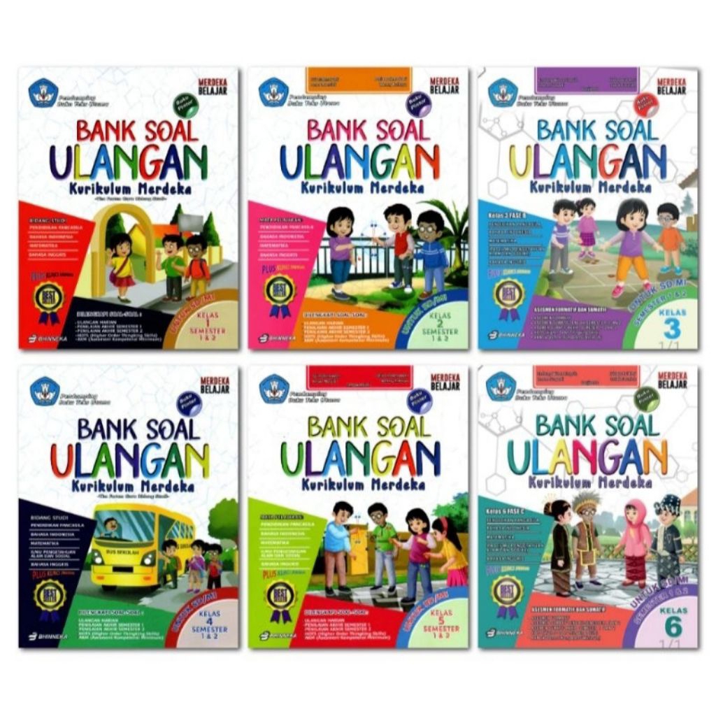 Jual Buku Latihan Soal Ulangan Harian Kelas 1 2 3 4 5 6 SD / MI ...
