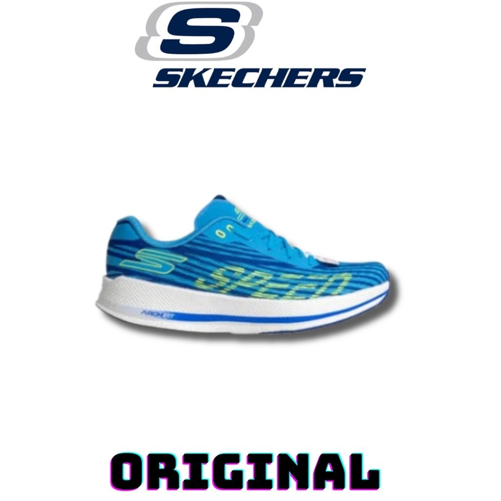 Jual Sepatu Skechers Go Run Razor 4 Blue Men's ( 246075/BLLM ) Original ...