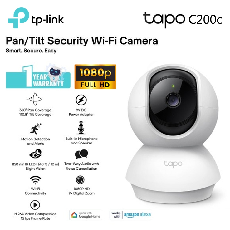 Jual TP-LINK Tapo C220 C210 C200 Kamera CCTV Wi-Fi 4MP 2K QHD Smart AI ...