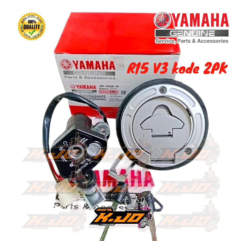 Jual KUNCI KONTAK ASSY SET JOK YAMAHA R15 V3 KODE-2PK YAMAHA GENUINE ...