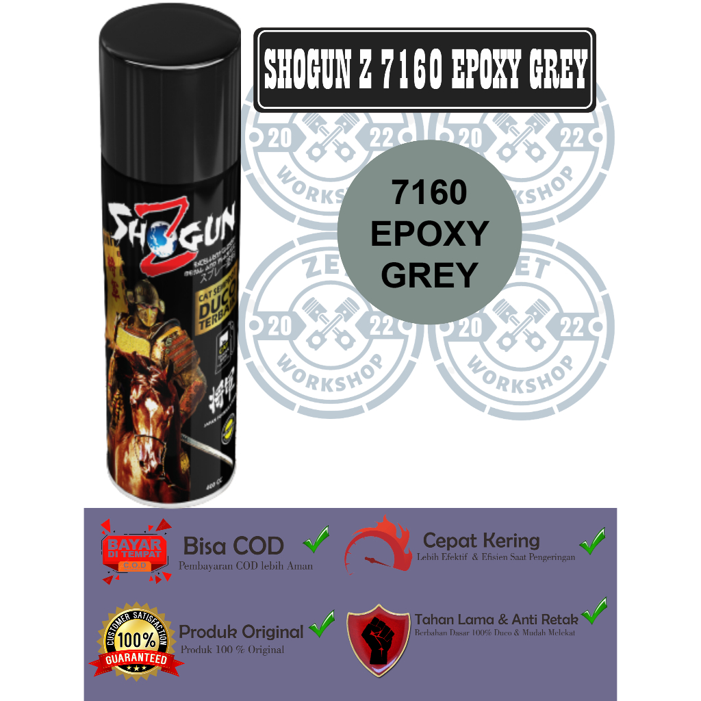 Jual Cat Semprot Epoxy Shogun Z Epoxy Grey 7160 Cat Primer Dasar Anti ...