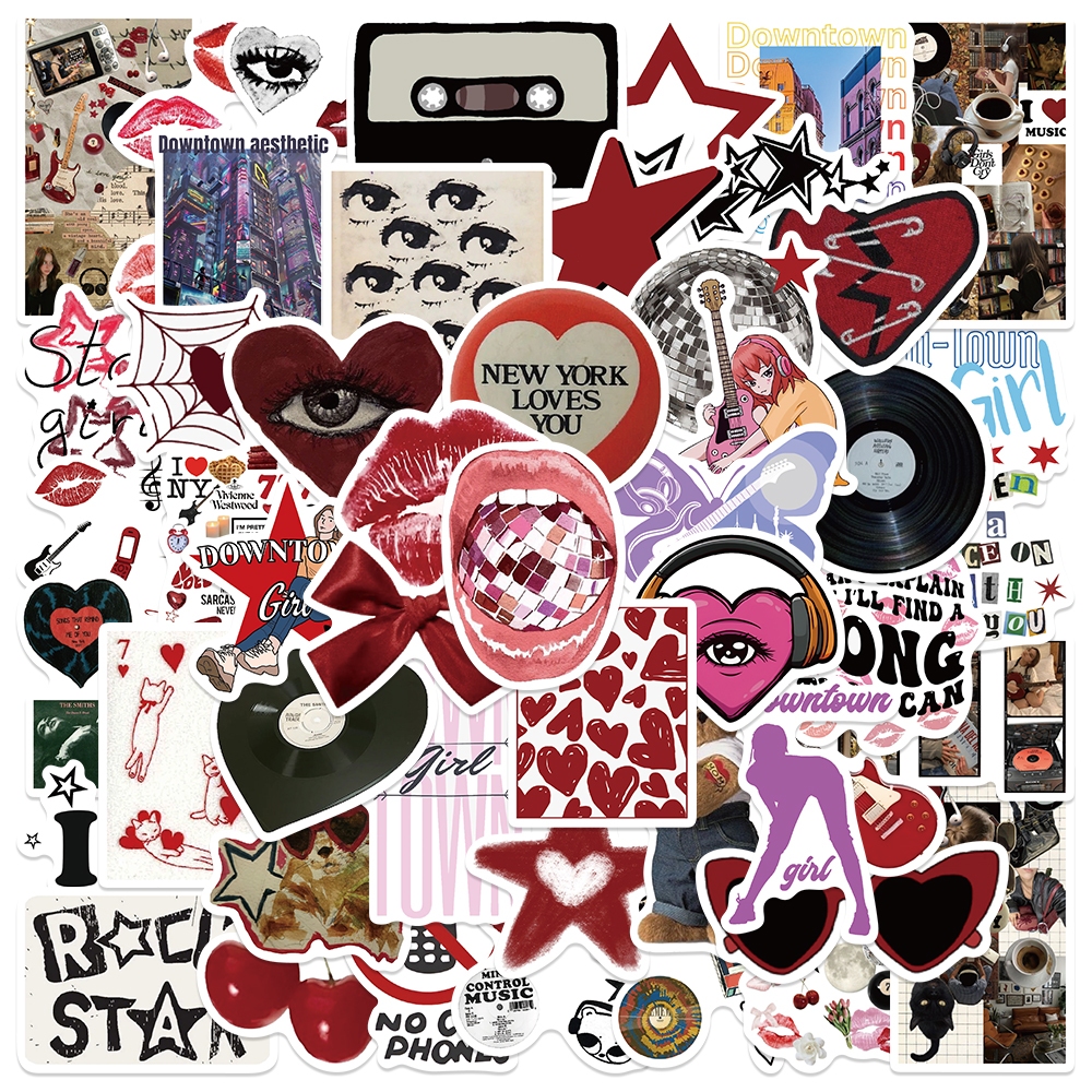 Jual 50PCS New Gaya INS Y2K Stiker lucu Retro Stiker Anti Air Stikers ...