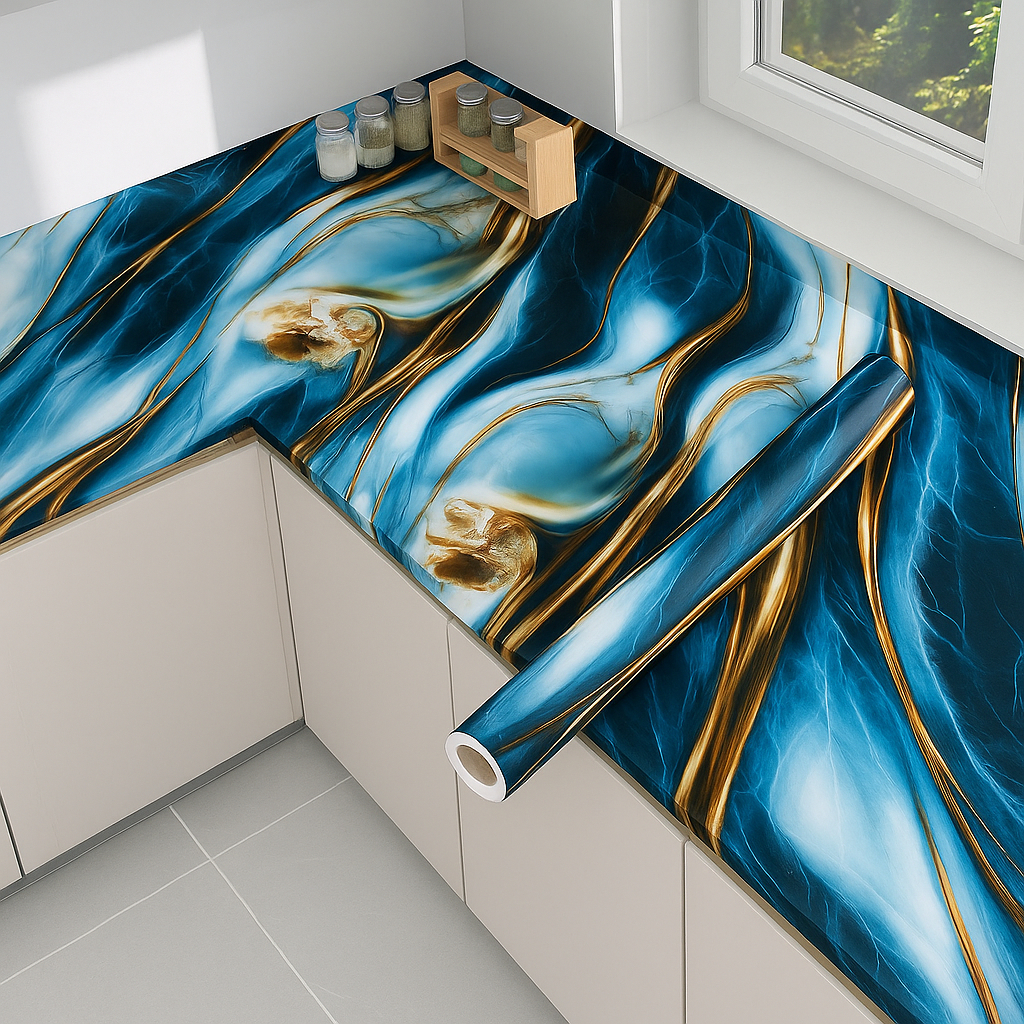 Jual Promo Termurah - Sticker Dapur Meja Dinding Lemari Anti Minyak Air ...