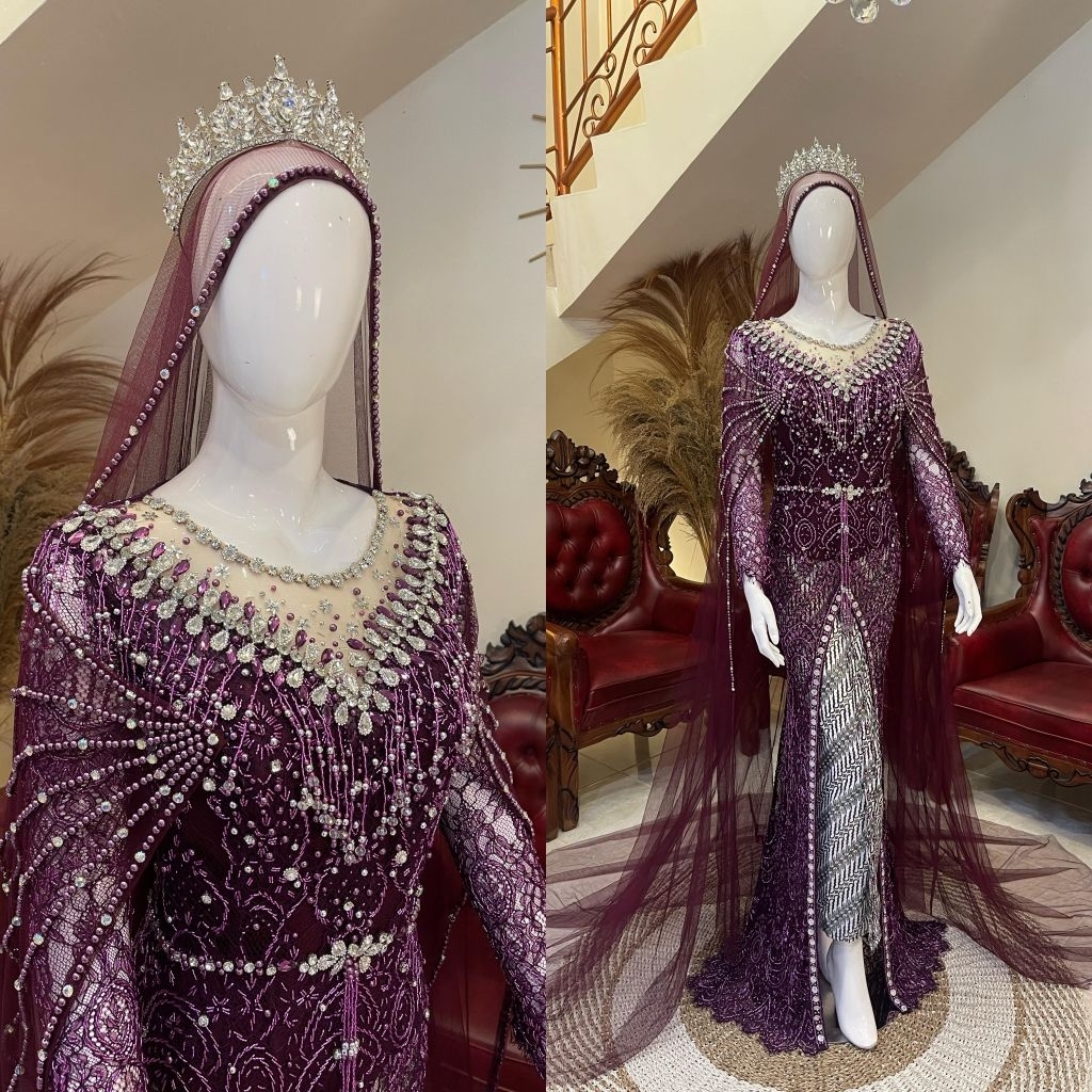 Jual kebaya akad nikah semata kaki full payet | Shopee Indonesia