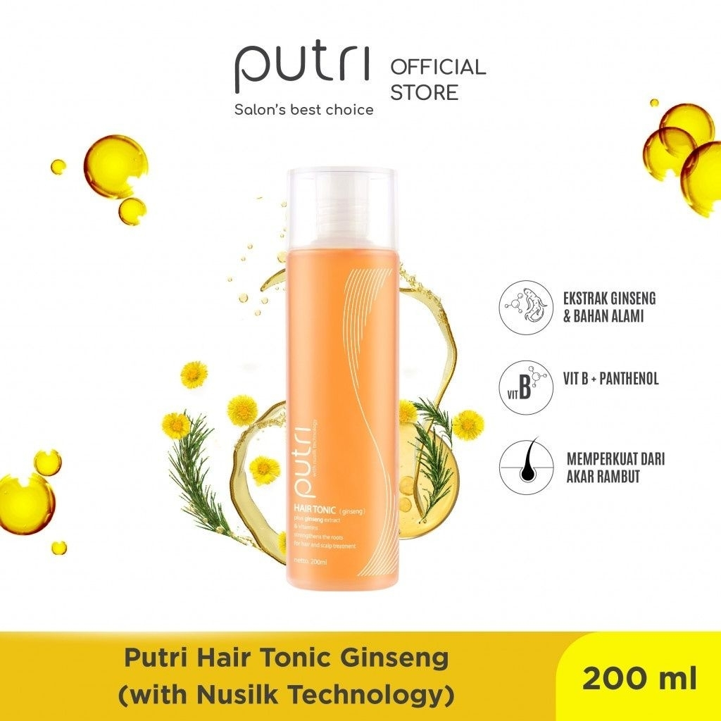 Jual Putri Hair Tonic Ginseng 200ml 450ml - perawatan rambut rontok ...