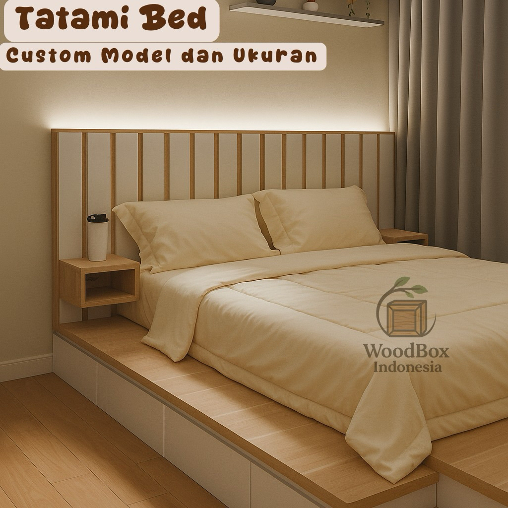 Jual Tatami Bed Japanese Style/ Divan Ranjang Kasur Custom Ukuran dan ...