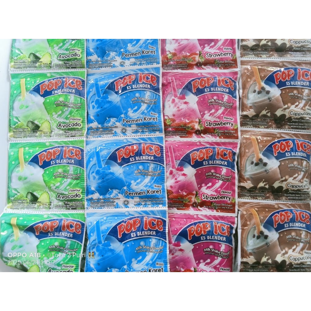 Jual POP ICE ANEKA MACAM RASA 1 RENCENG | Shopee Indonesia