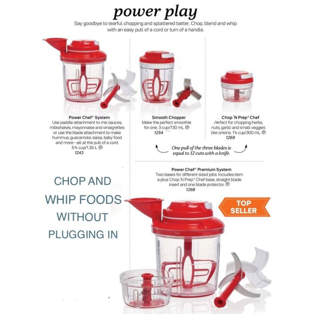 Jual TUPPERWARE TURBO CHOPPER dan Tupperware EXTRACHEF| Tupperware ...
