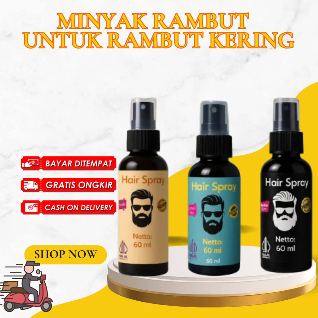 Jual Minyak Rambut Pria Spray Hair Energy 50ml Wangi Sepanjang Hari ...