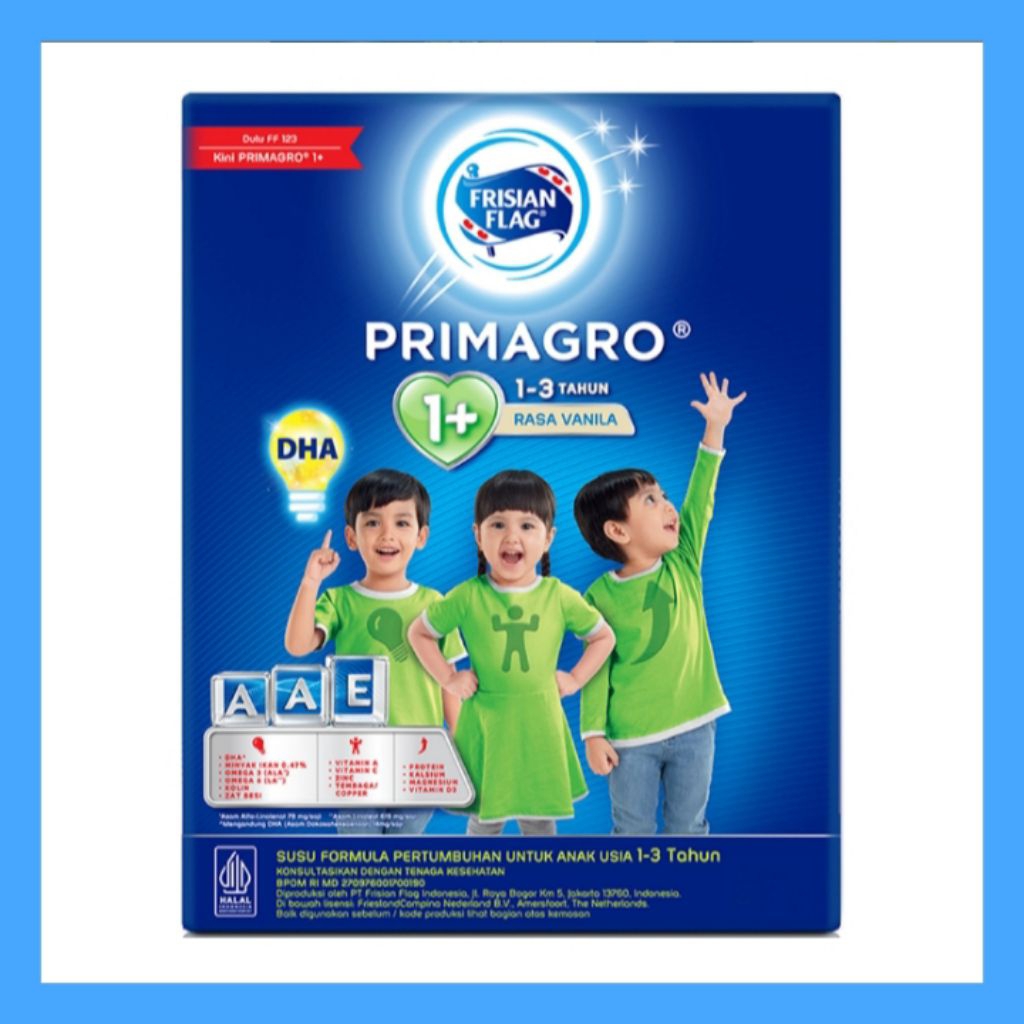 Jual Frisian Flag Primagrow 1+ Susu Anak 1-3 Tahun Vanilla 360 g ...