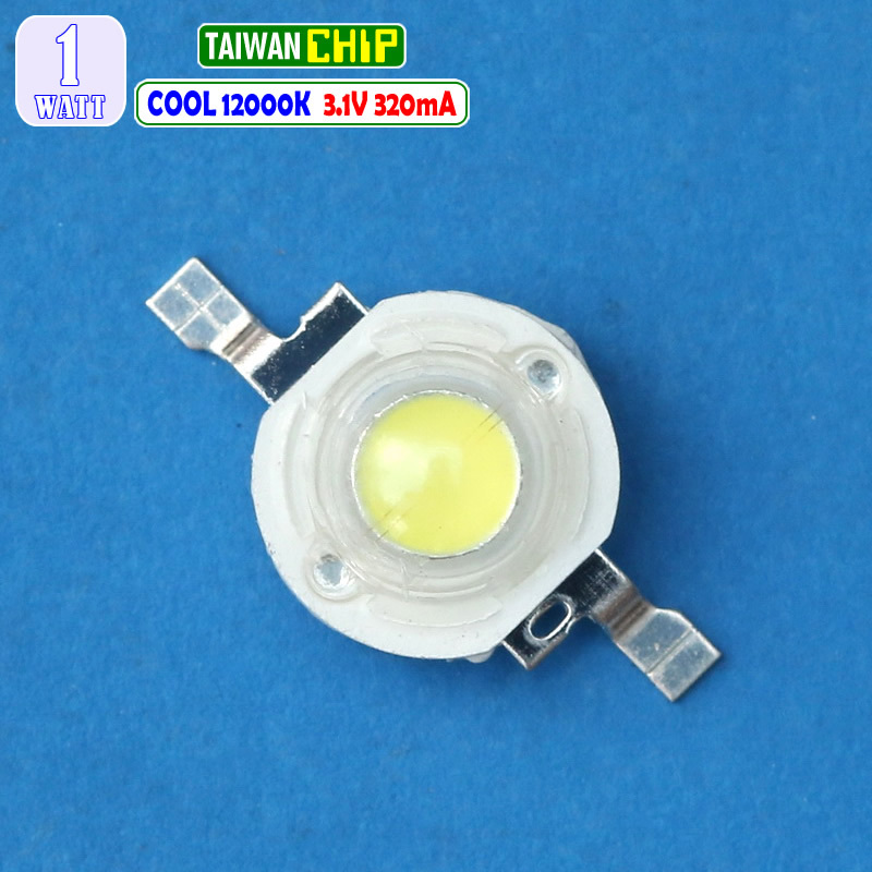 Jual HPL 1W Led 12000K 15000K Cool White Putih KeUnguan Mata Lampu ...