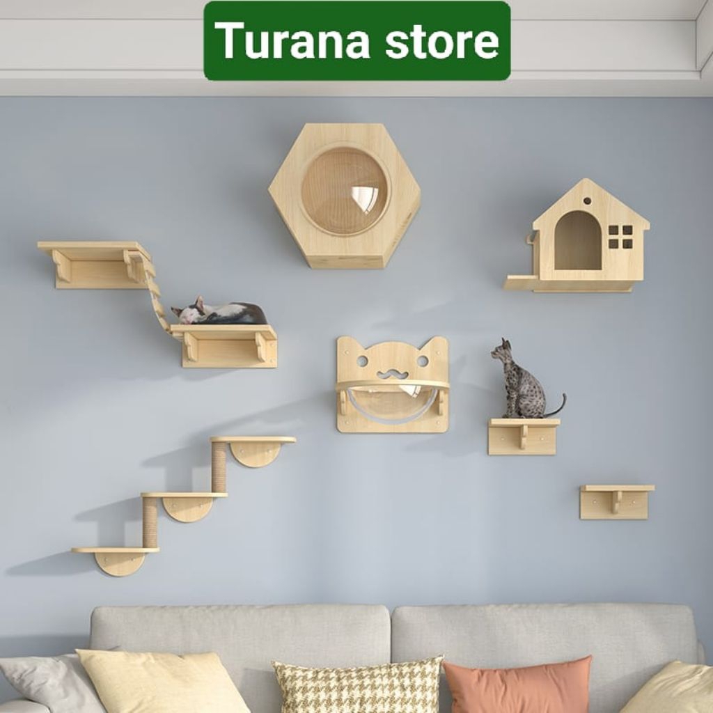 Jual Cat Room Wall Playground Lompatan Dinding Kucing Cat wall DIY/D1 ...