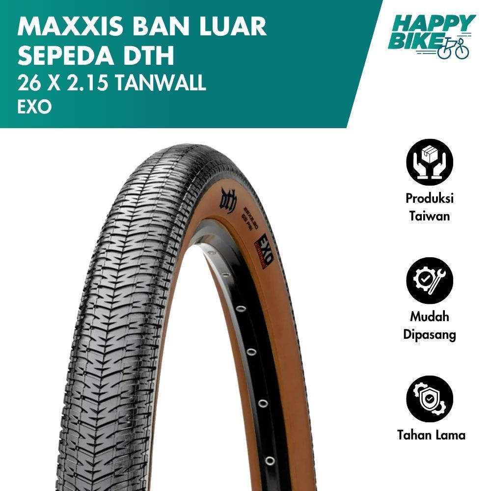 Jual MAXXIS Ban Luar Sepeda DTH Tanwall Skinwall 26 x EXO 60