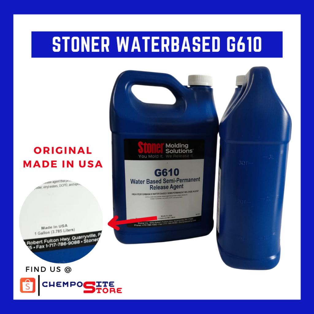Jual Stoner Waterbased G610 Semi permanent Mould release agent wax cair ...