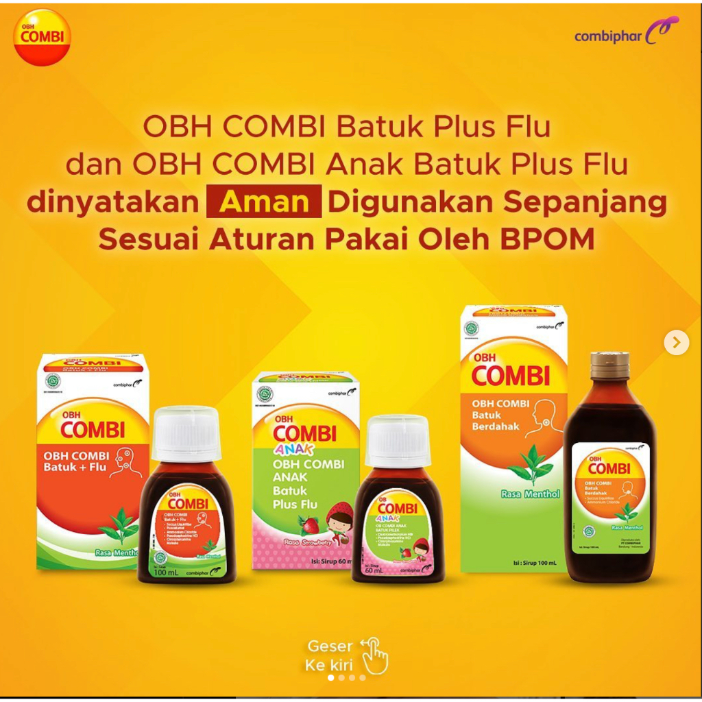 Jual OBH Combi Berdahak Rasa Menthol 100ML | Shopee Indonesia