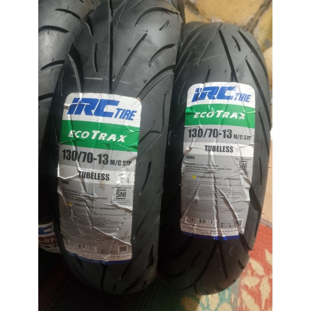 Jual BAN LUAR TUBELESS IRC 130/70-13 NEW ECOTRAX | Shopee Indonesia