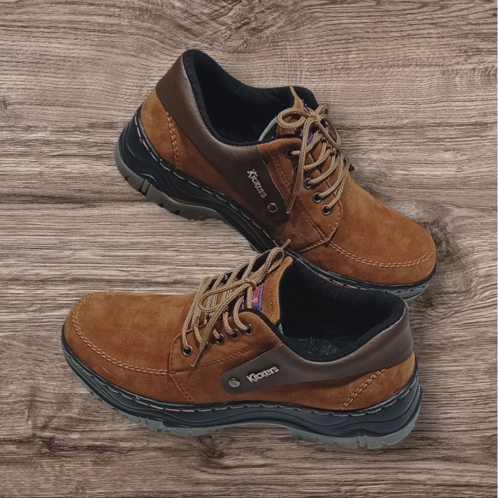 Jual sepatu boots pria sepatu kerja pria sepatu boots bahan suede ...