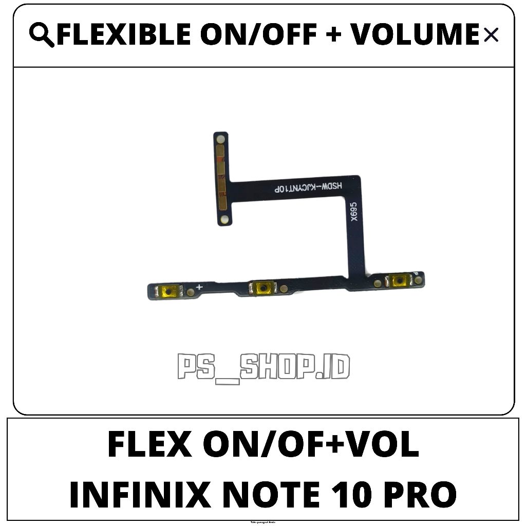 Jual FLEXIBLE FLEX FLEXIBEL ON/OFF +VOLUME INFINIX NOTE 10 PRO | Shopee ...