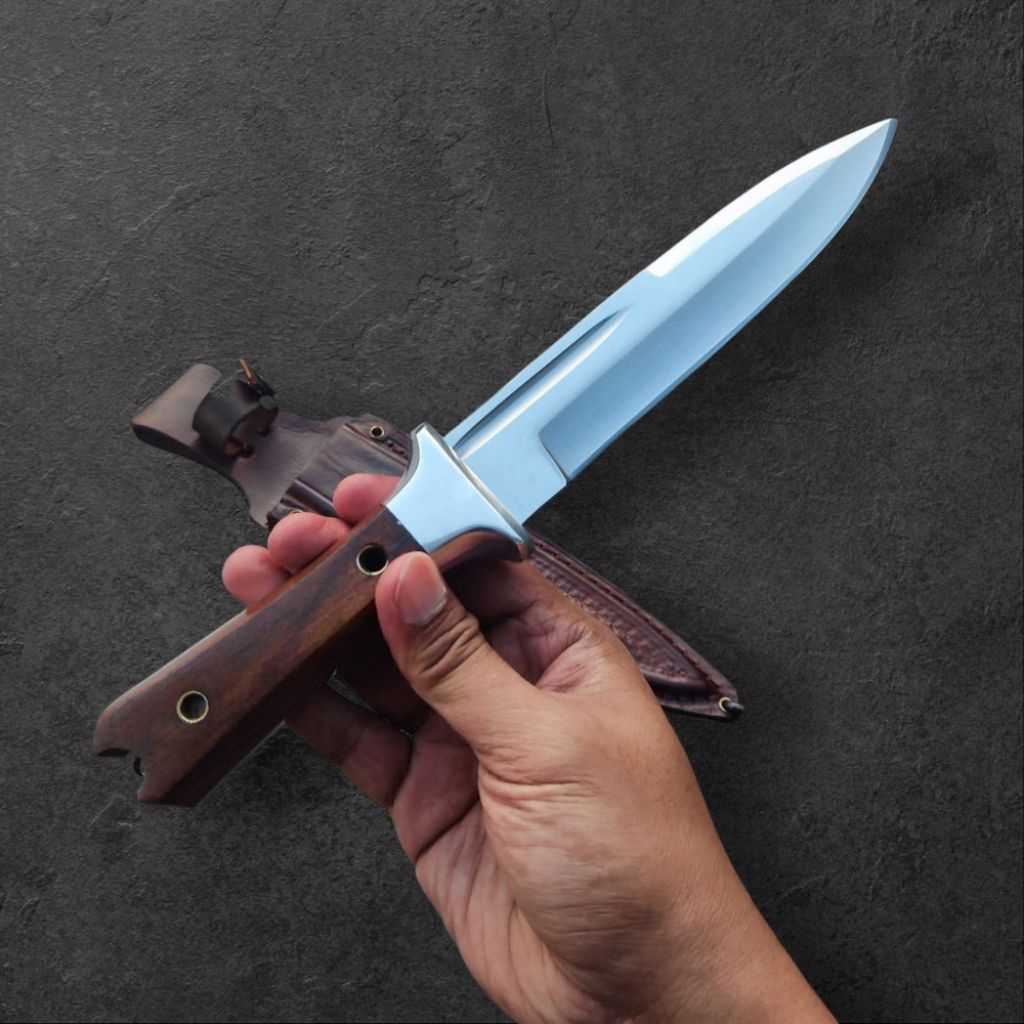 Jual COD Bayonet Dagger Single Edge Fulltang Sup9 | Shopee Indonesia