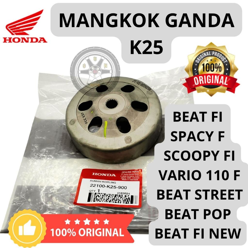 Jual MANGKOK GANDA K25 ORI 1000% AHM BEAT F1 , SPACY F1 , SCOOPY F1 ...