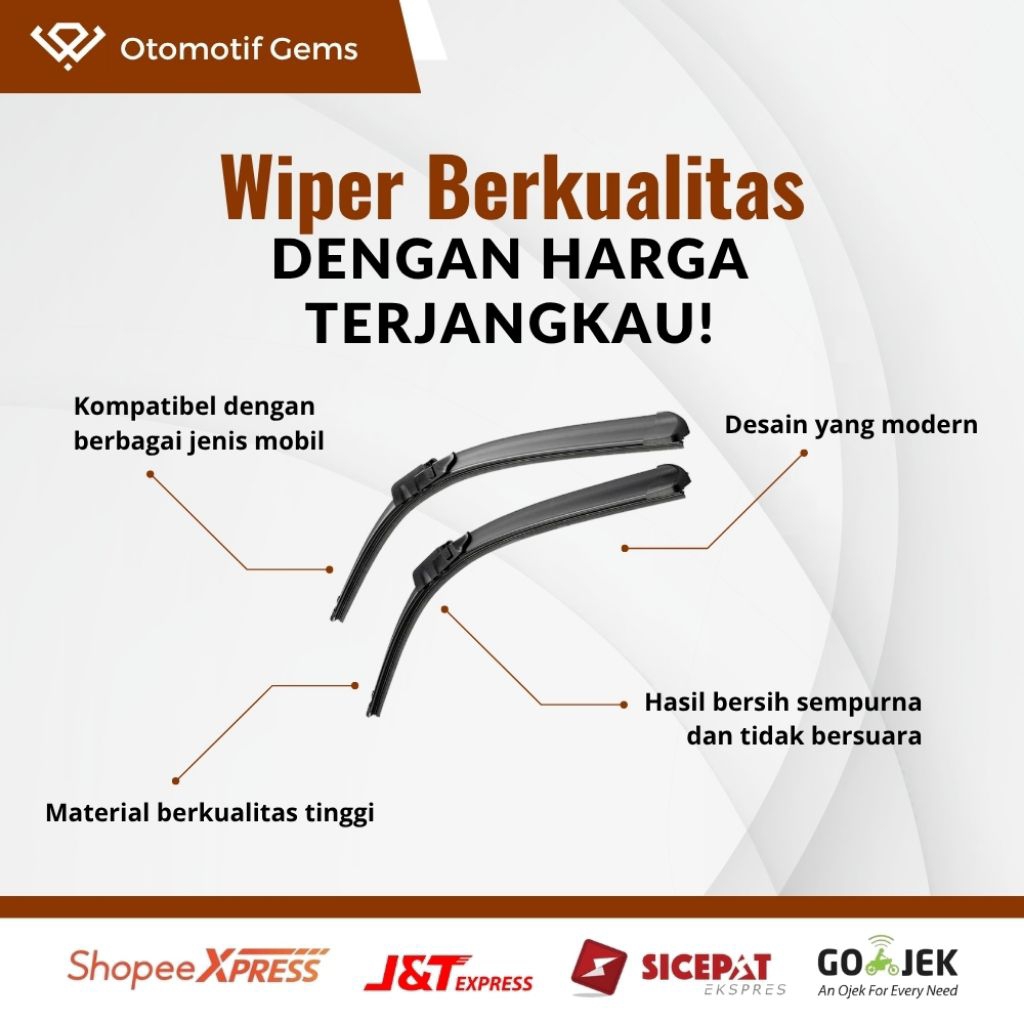 Jual Wiper Frameless Mobil Karimun Wagon R Halus Anti Suara Sepasang ...