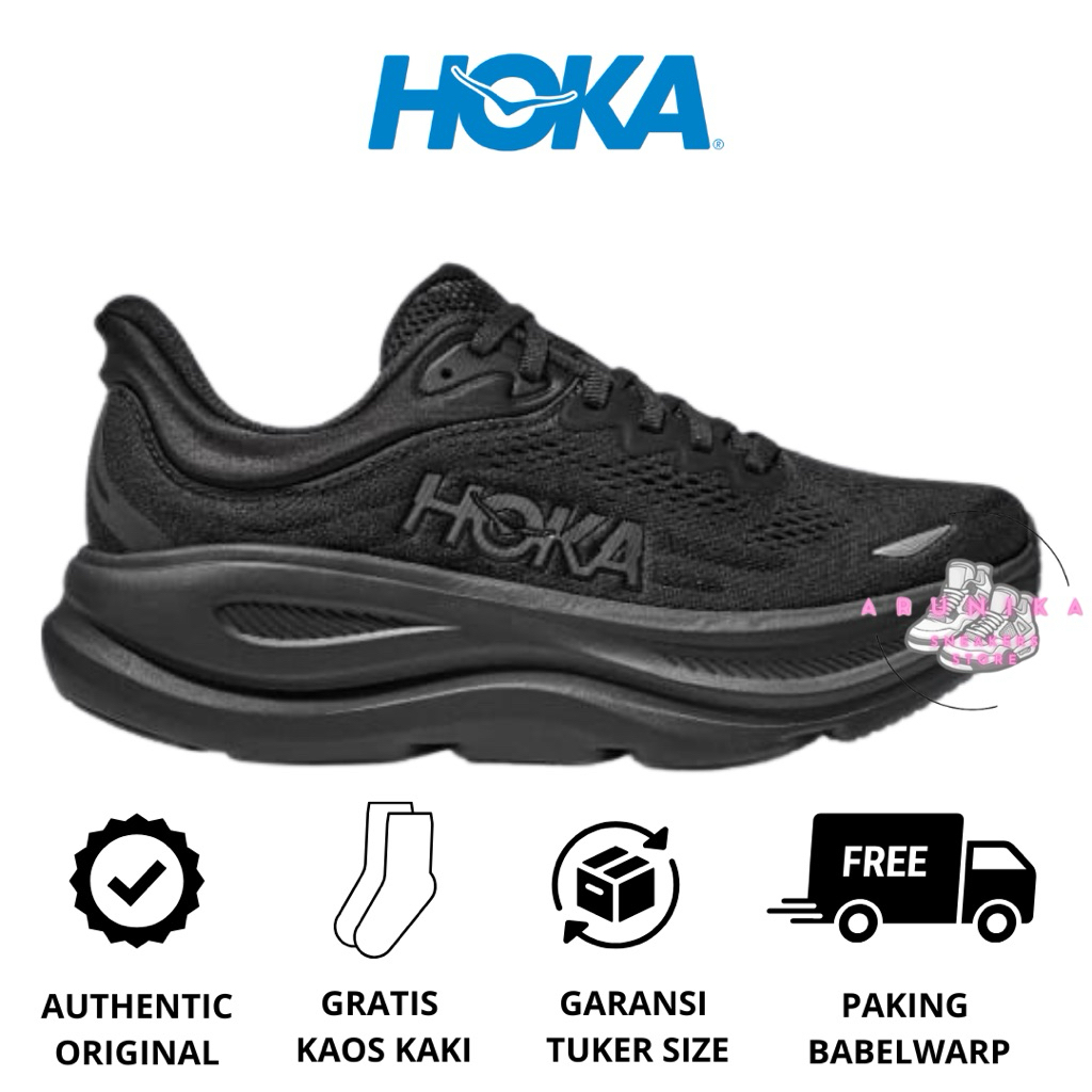 Sepatu Running Hoka Original Hoka bondi Black
