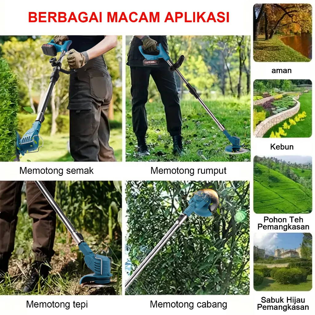 Jual VICTOOL 500W Mesin Pemotong Rumput Berdaya Tinggi Pemangkas Rumput ...
