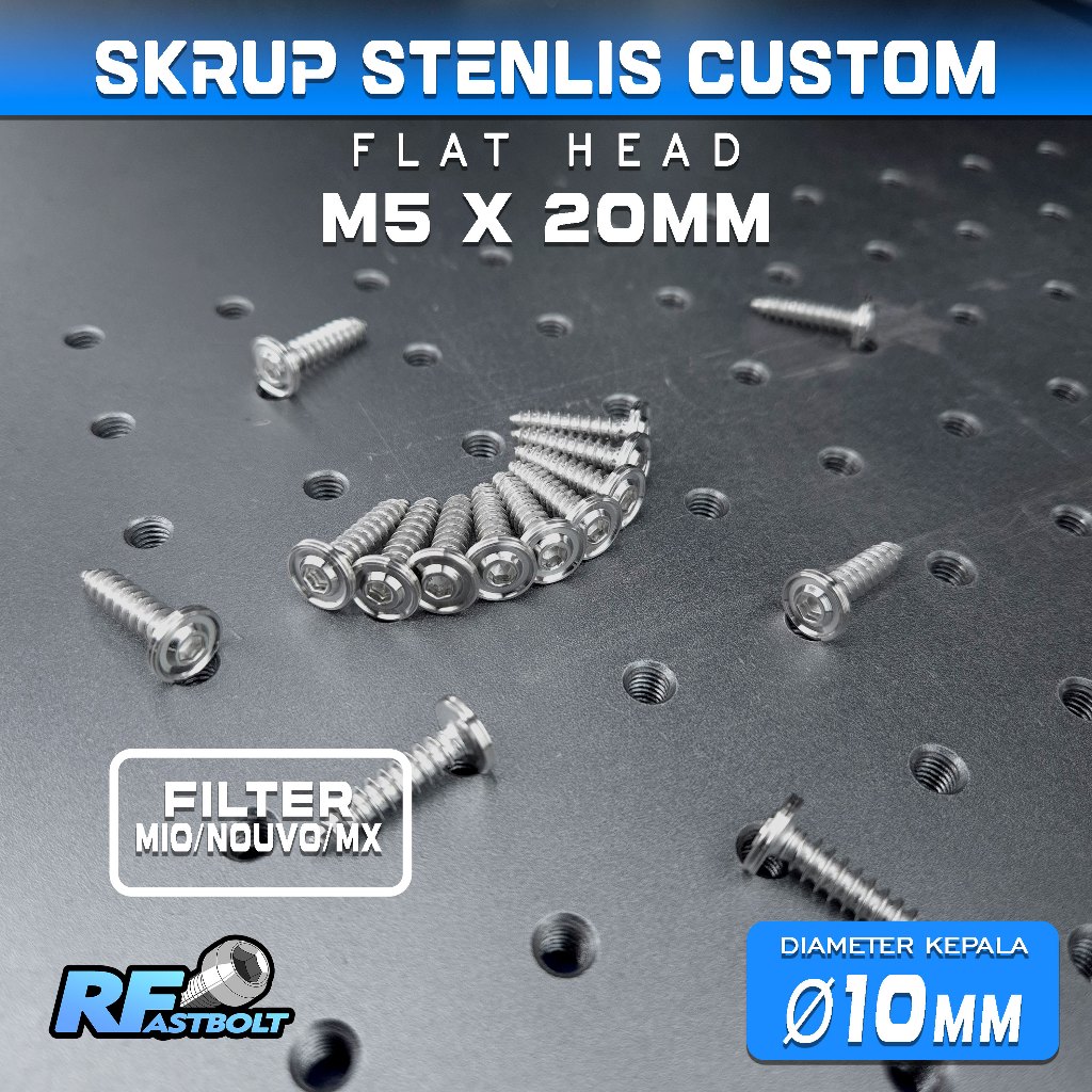 Jual SKRUP BOX FILTER CUSTOM MIO NOUVO MX BAUT SEKRUP FILTER BOX MIO ...