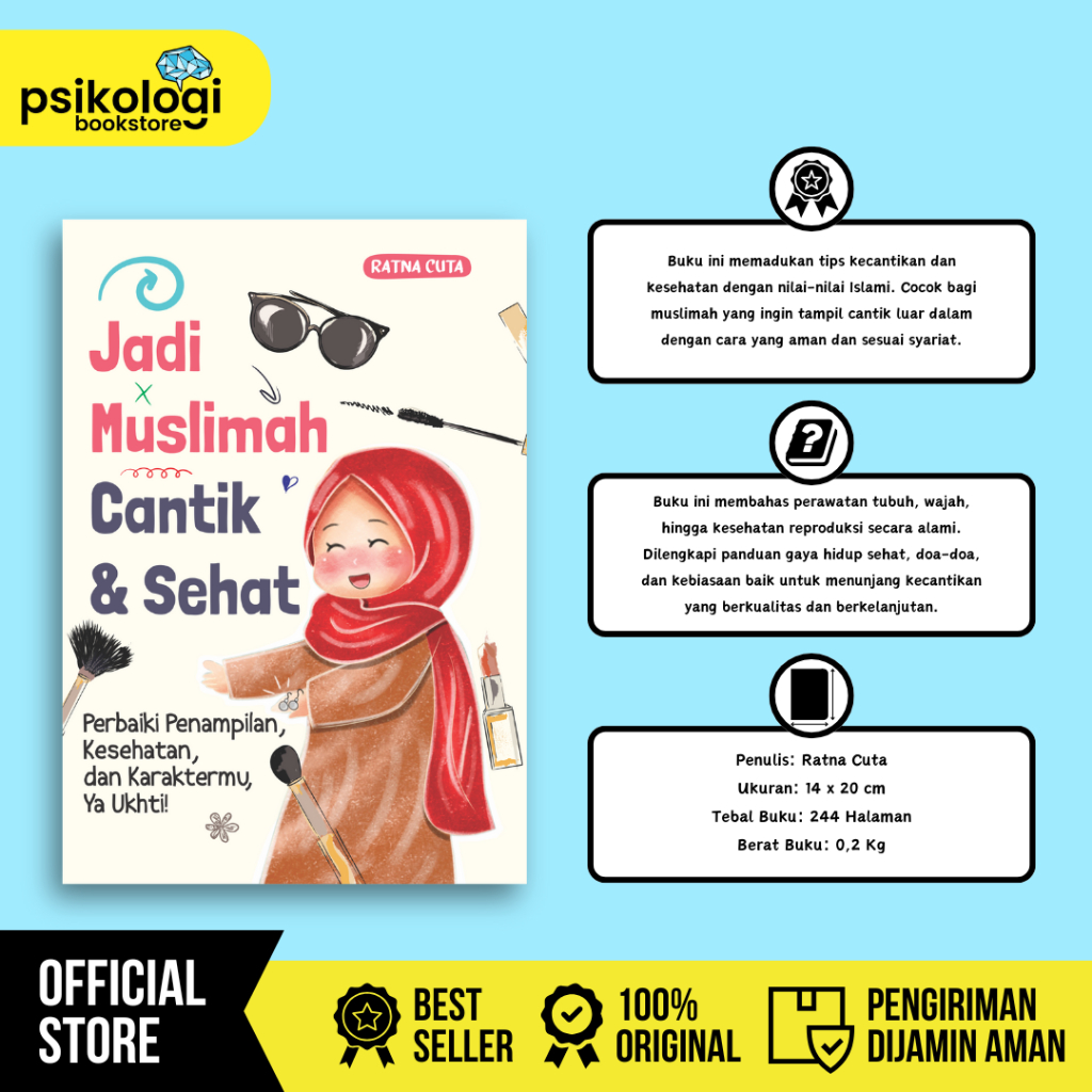 Jual BUKU JADI MUSLIMAH CANTIK & SEHAT: Perbaiki Penampilan, Kesehatan ...