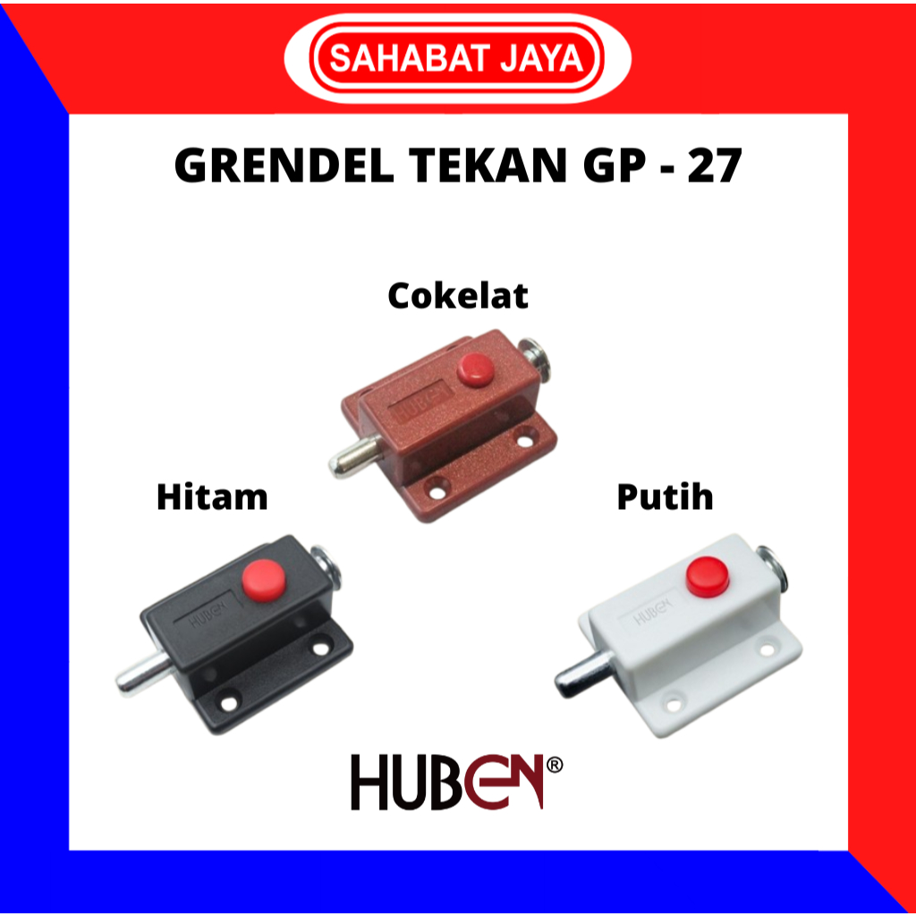 Huben Grendel Pintu Tekan Otomatis GP 27
