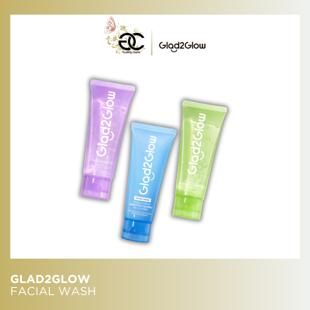 Jual Facial Wash Glad2glow - Facial Wash G2g - Cleanser Glad2glow ...