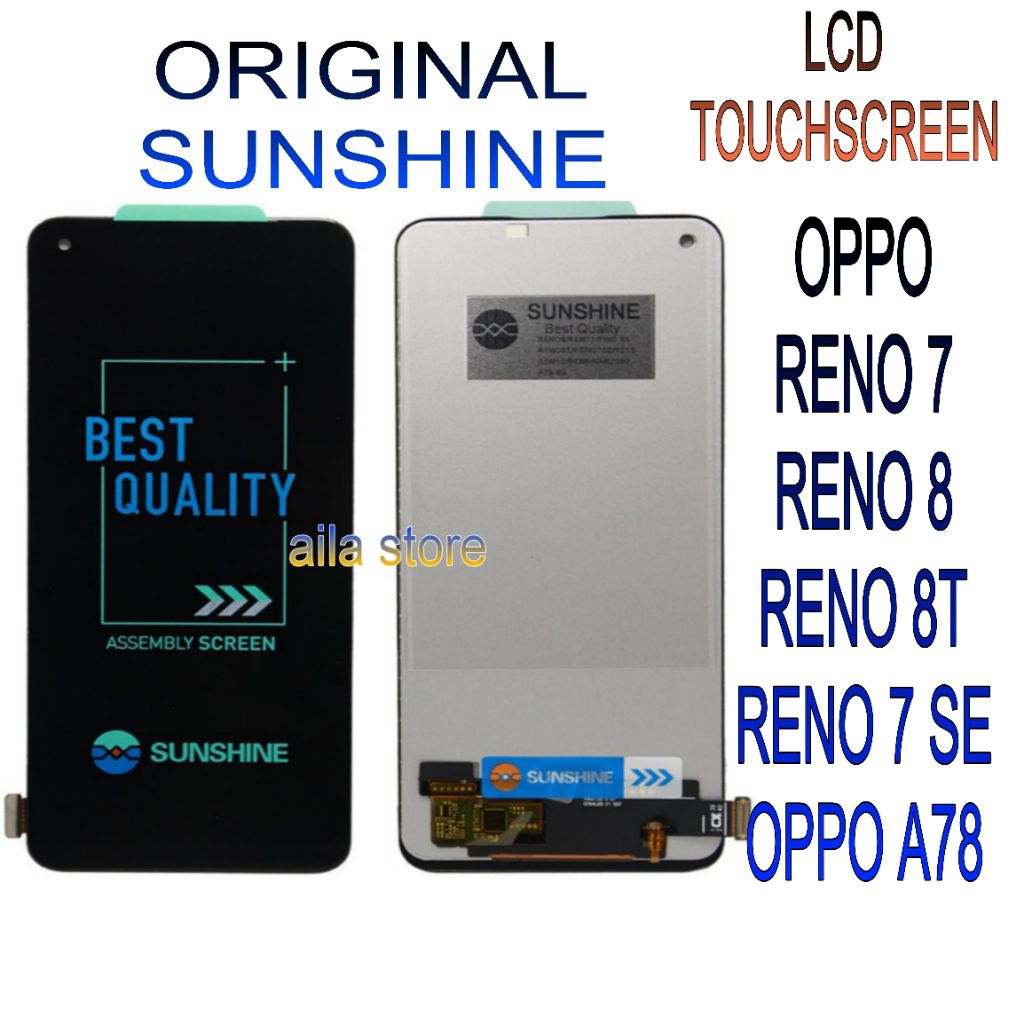 Jual LCD TOUCHSCREEN OPPO A78 4G/RENO 7/RENO 8/RENO 8T/RENO 7 SE ...