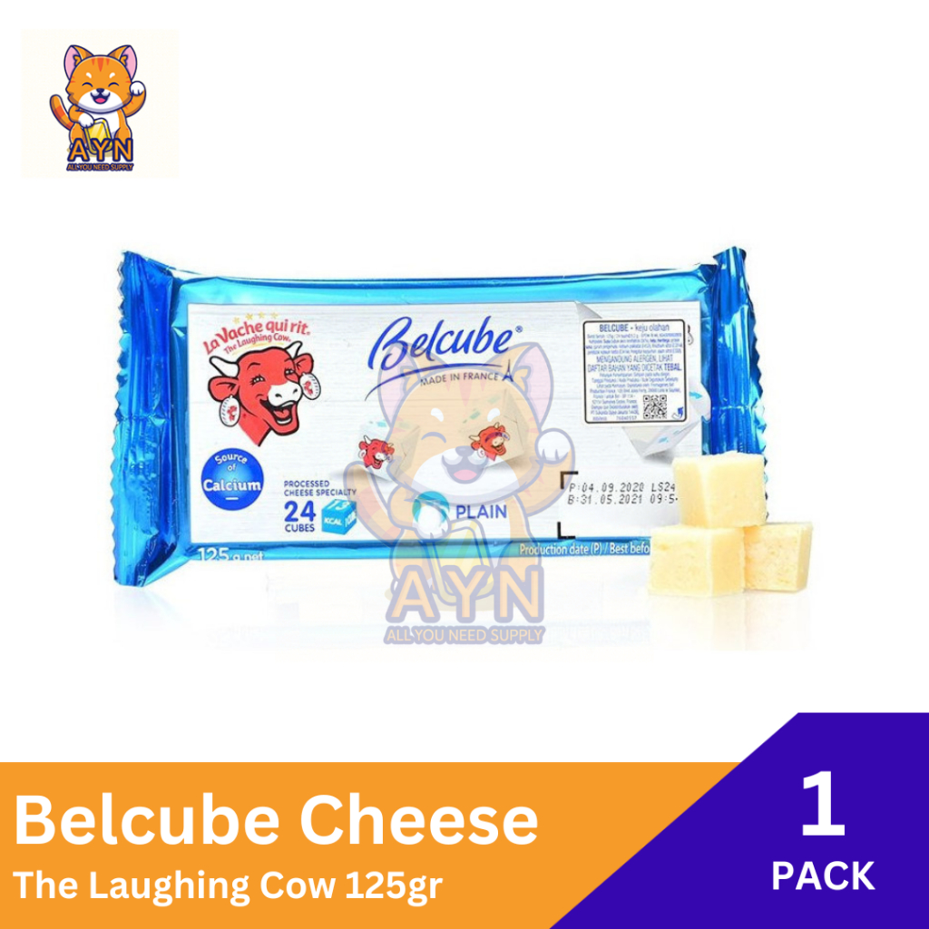 Jual Belcube Cheese The Laughing Cow Keju MPASI Rasa Plain 125 gr ...