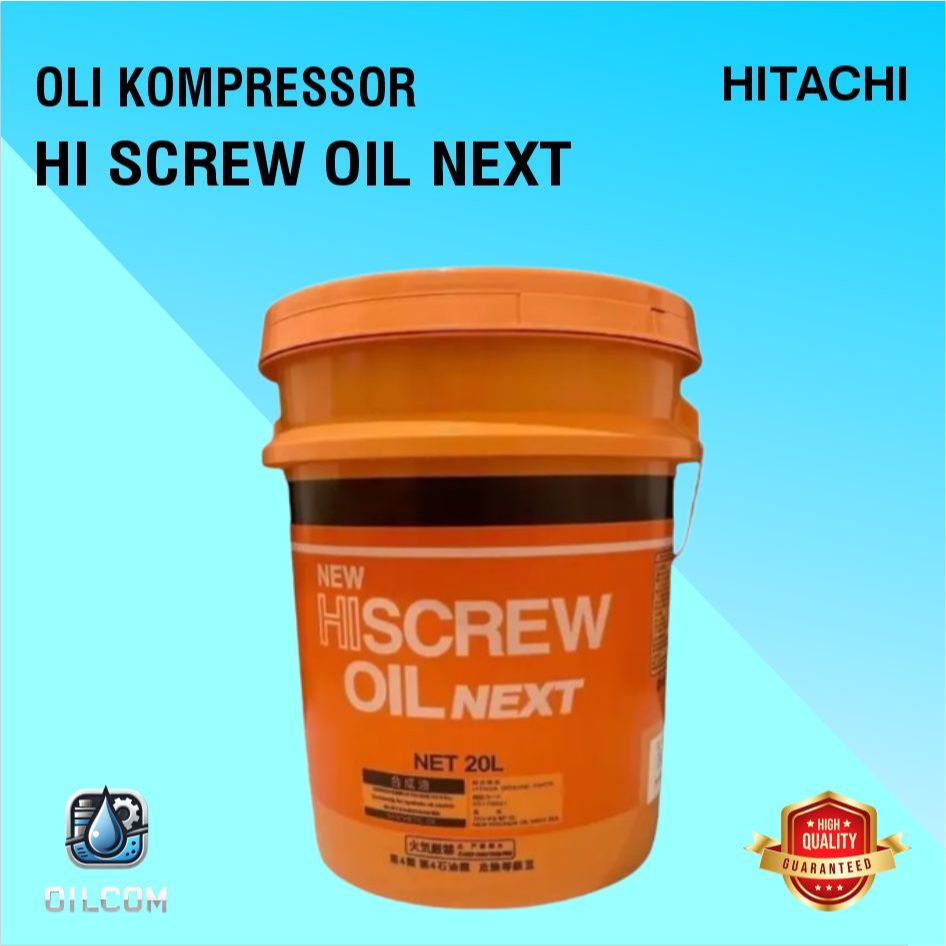 Jual OLI KOMPRESOR HI SCREW NEXT - HITACHI AIR SCREW COMPRESSOR OIL 20L ...