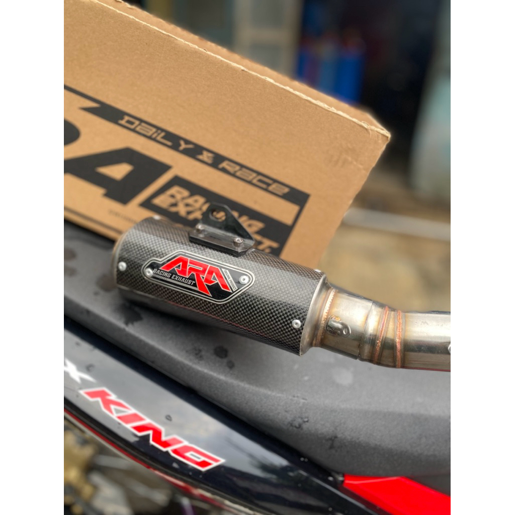 Jual KNALPOT MX PROSTREET CARBON KEVLAR ORIGINAL ARA RACING EXHAUST ...